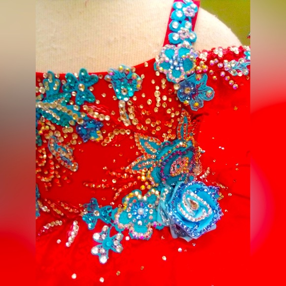 Authentic Gemics Original Gemics Semi-Glitz Pageant Dress Size 2/4 - Picture 4 of 12